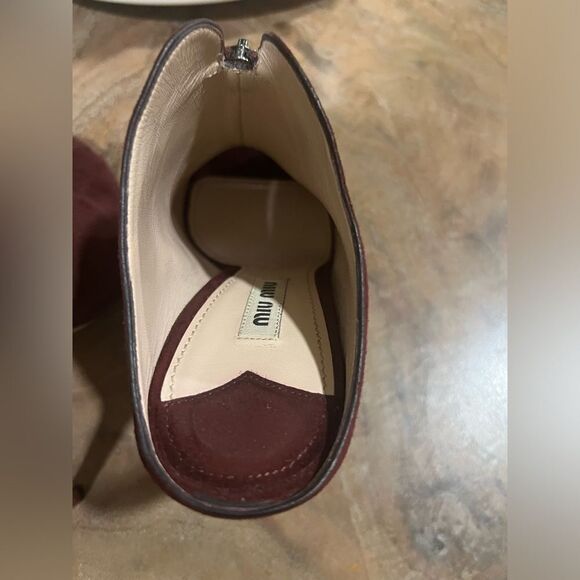 Miu Miu suede mule shoes size 38 (7.5 US) - Picture 8 of 12